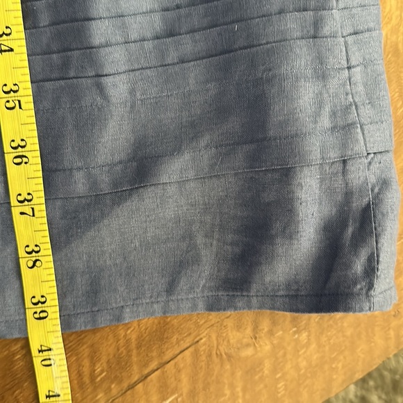 Sundance Viv Linen Dress Size M Blue - Picture 8 of 8
